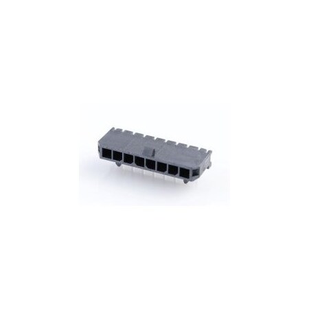 Molex MicroFit 3.0 SR RA TH Peg 15Au 8Ckt 43650-0801